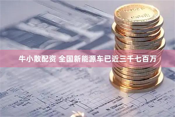 牛小散配资 全国新能源车已近三千七百万